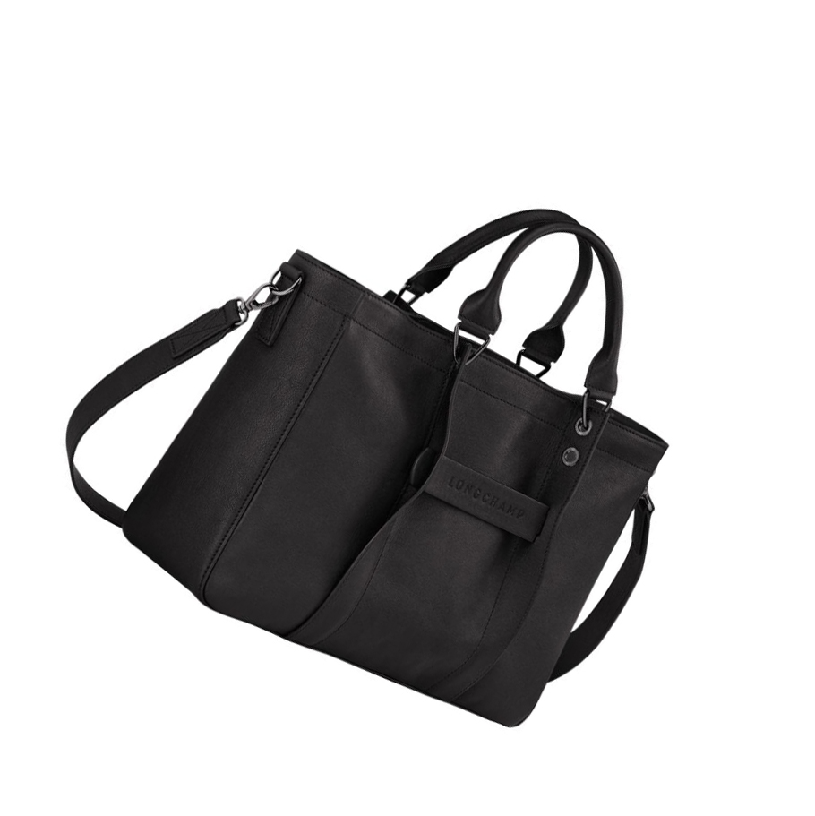 Longchamp 3D M Naisten Käsilaukut Mustat | Fi-TNLX348