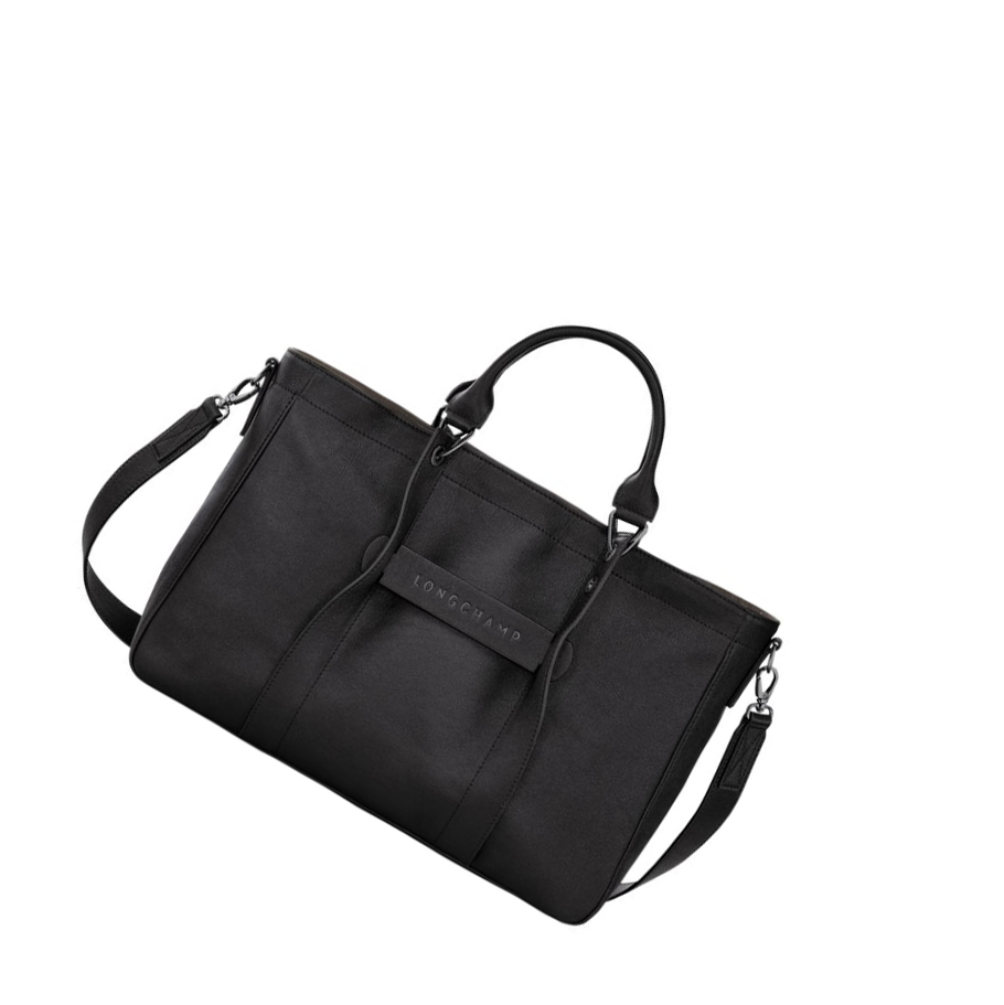Longchamp 3D M Naisten Käsilaukut Mustat | Fi-TNLX348