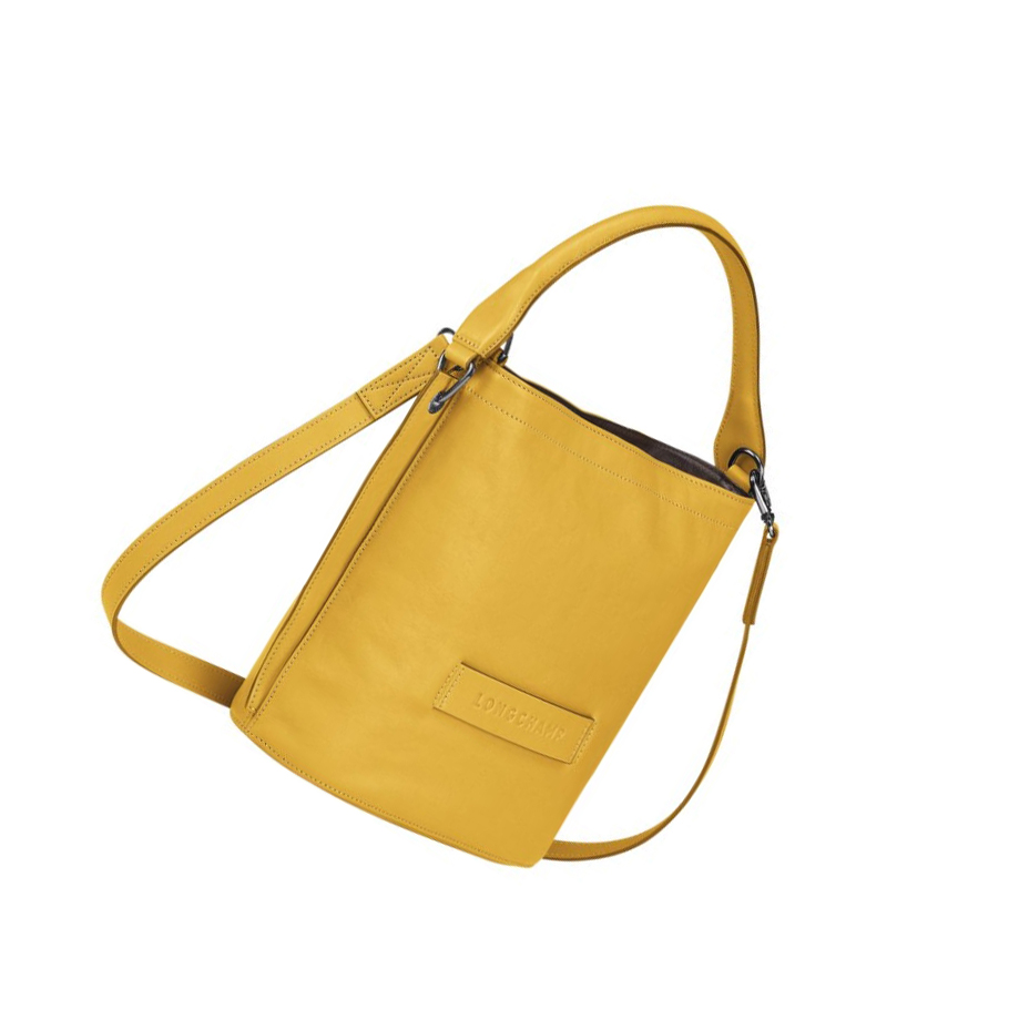 Longchamp 3D Naisten Crossbody Laukut Keltainen | Fi-NJTD605