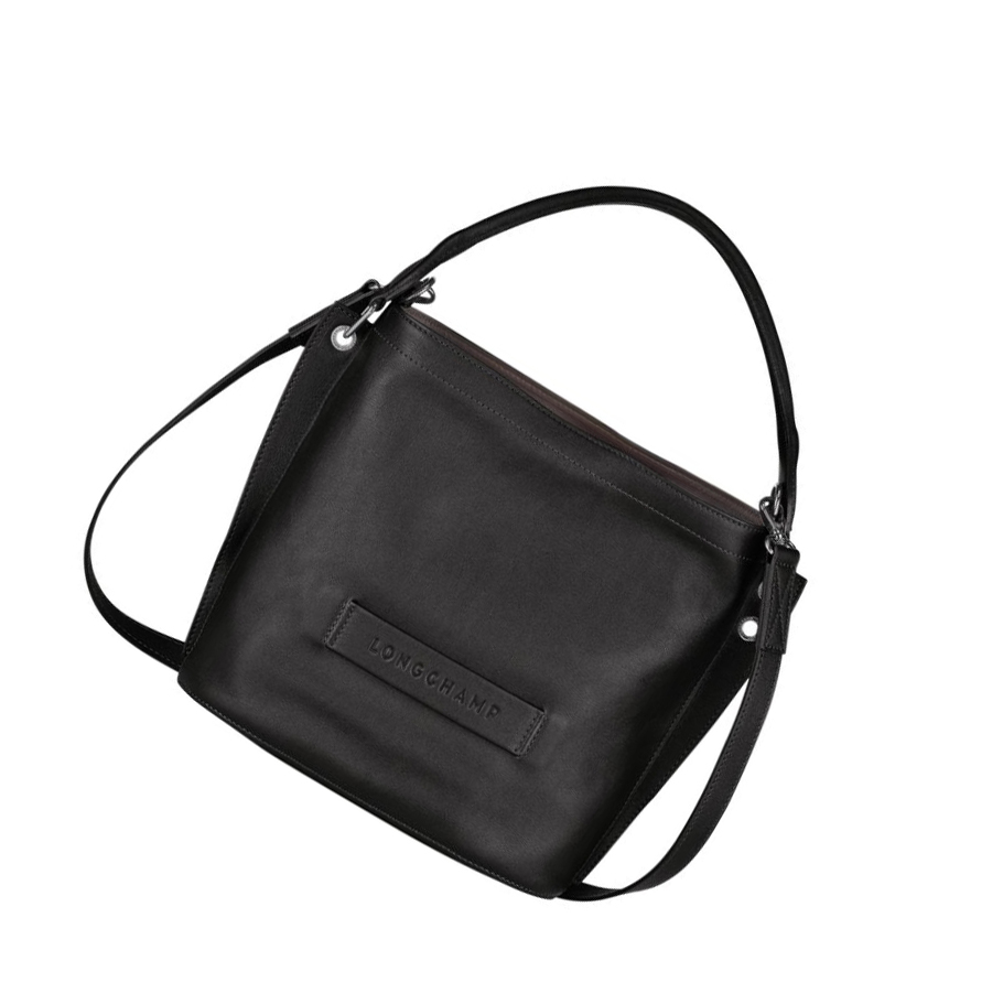 Longchamp 3D Naisten Crossbody Laukut Mustat | Fi-MGKI817