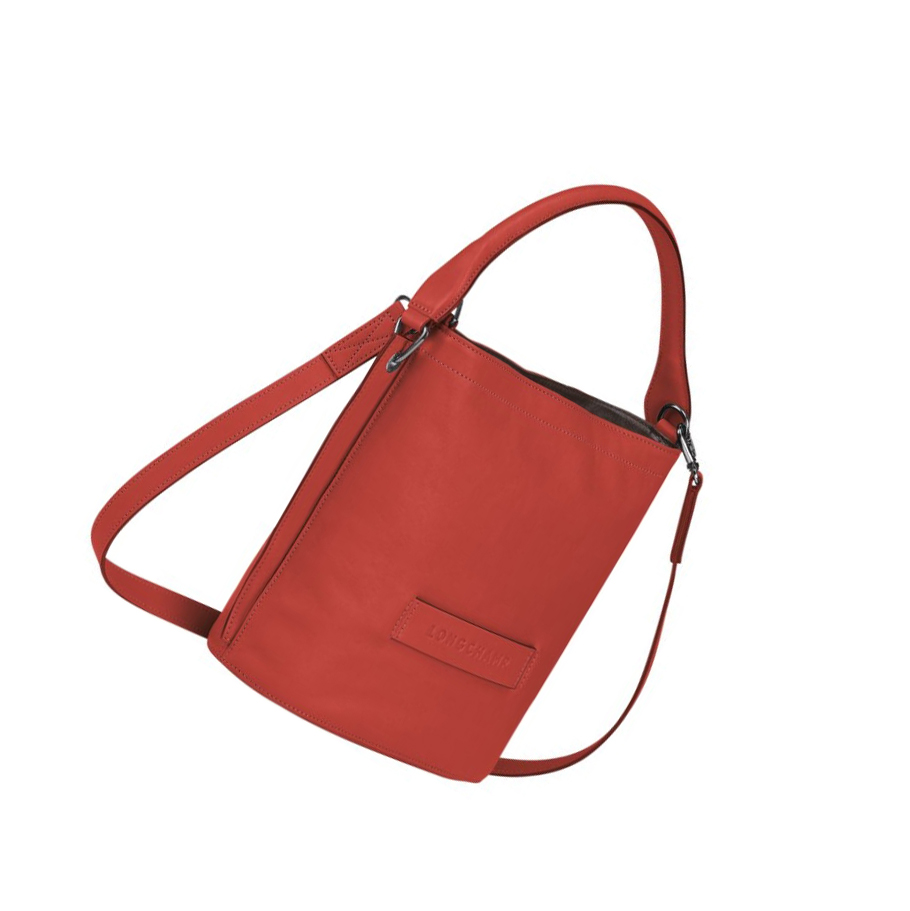 Longchamp 3D Naisten Crossbody Laukut Punainen | Fi-XRVK637