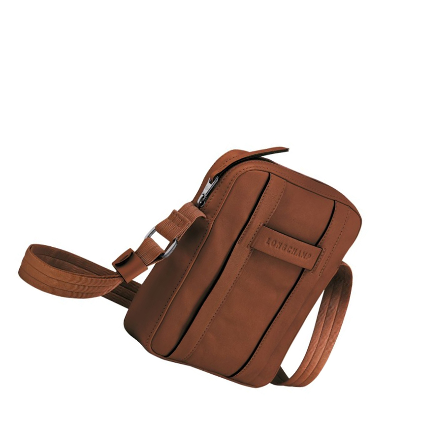 Longchamp 3D S Miesten Crossbody Laukut Ruskea | Fi-DTKY973