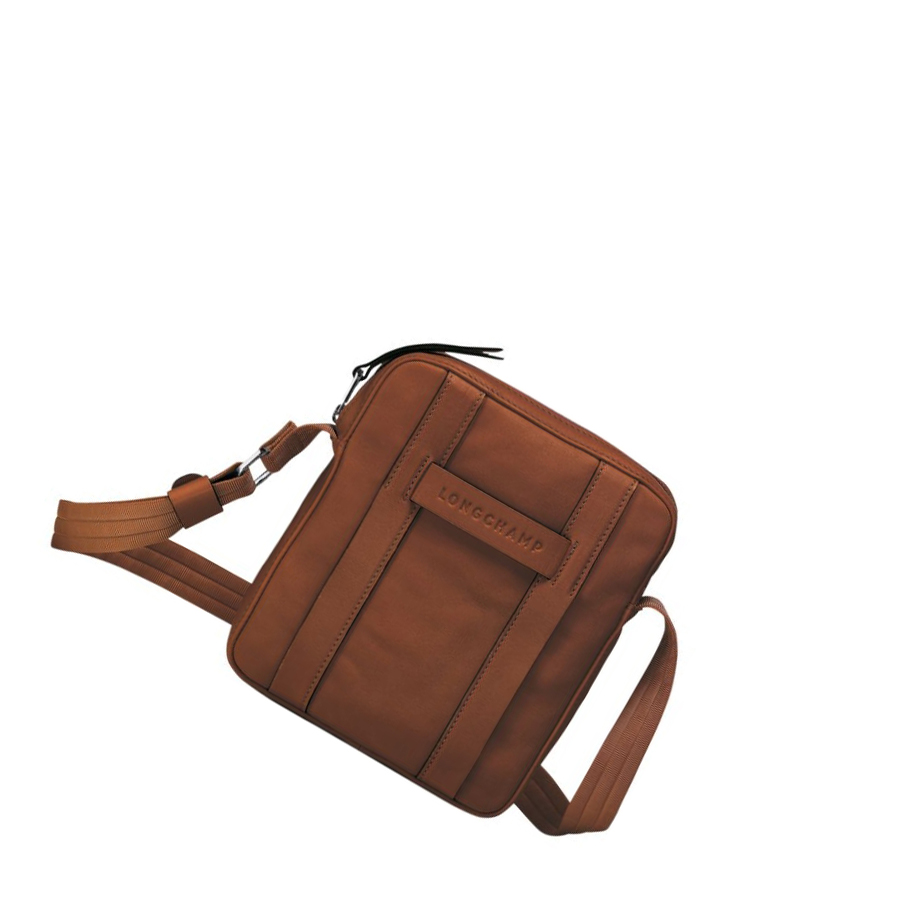 Longchamp 3D S Miesten Crossbody Laukut Ruskea | Fi-DTKY973