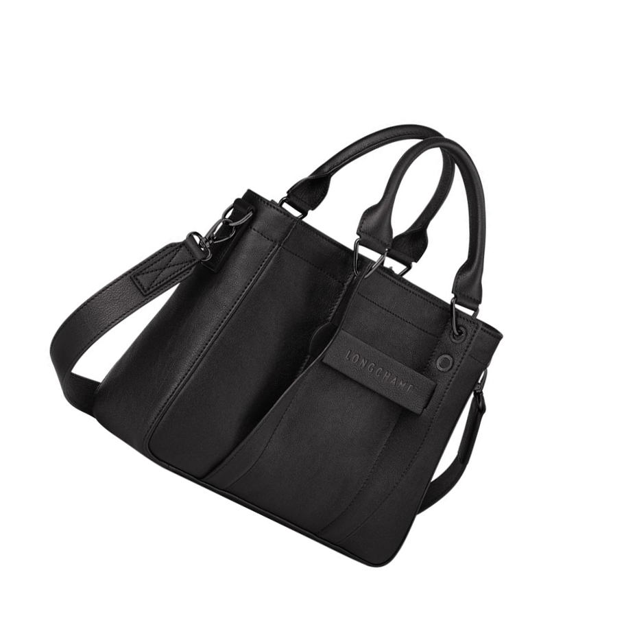Longchamp 3D S Naisten Käsilaukut Mustat | Fi-ETPF752
