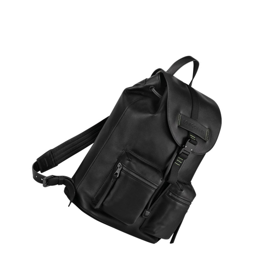 Longchamp 3D Ultra Black M Miesten Reppu Mustat | Fi-CTAZ351