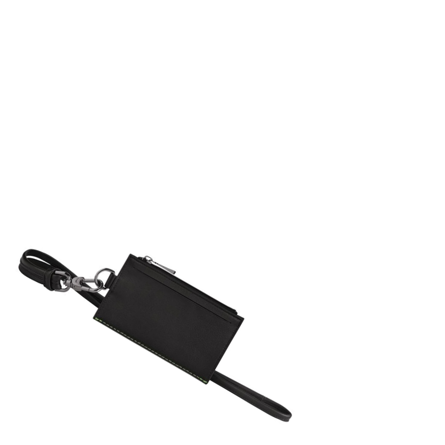 Longchamp 3D Ultra Black Miesten Kolikkokukkarot Mustat | Fi-FTMO809