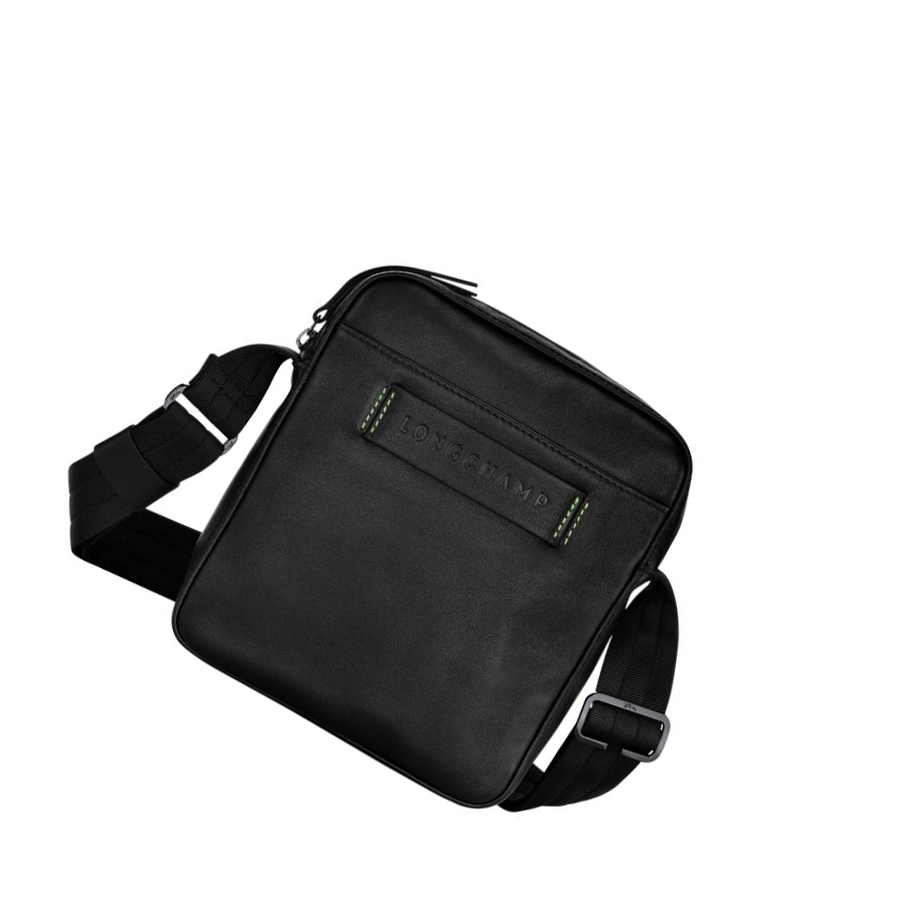 Longchamp 3D Ultra Black S Miesten Crossbody Laukut Mustat | Fi-XACJ892