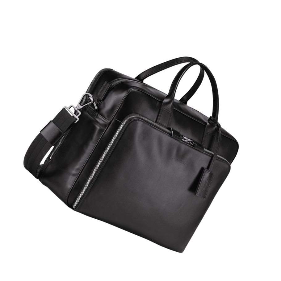 Longchamp Baxi L Miesten Salkku Mustat | Fi-NSIE408