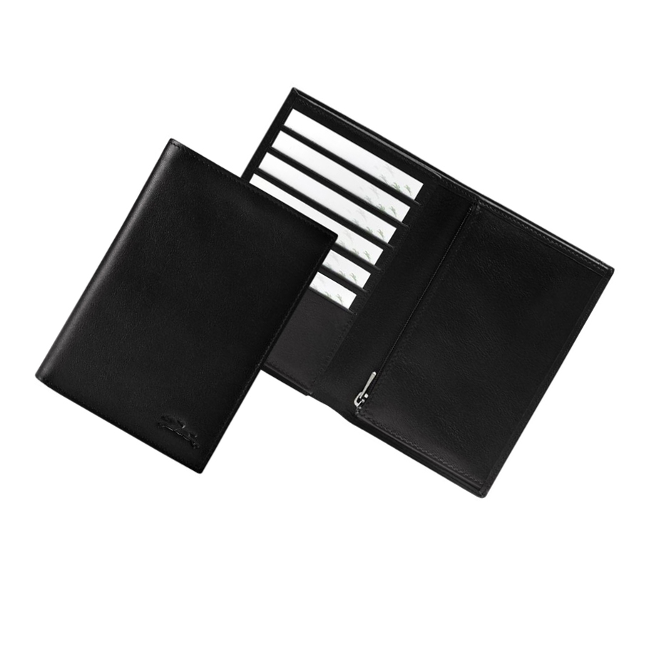 Longchamp Baxi Miesten Lompakko Mustat | Fi-CYPM019