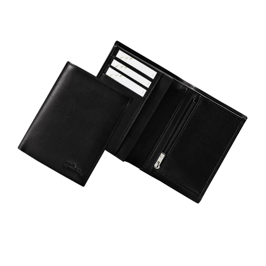 Longchamp Baxi Miesten Lompakko Mustat | Fi-SLJI195