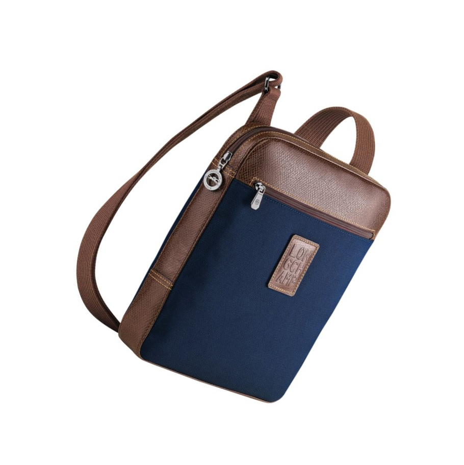 Longchamp Boxford L Miesten Crossbody Laukut Laivastonsininen | Fi-GYQD910