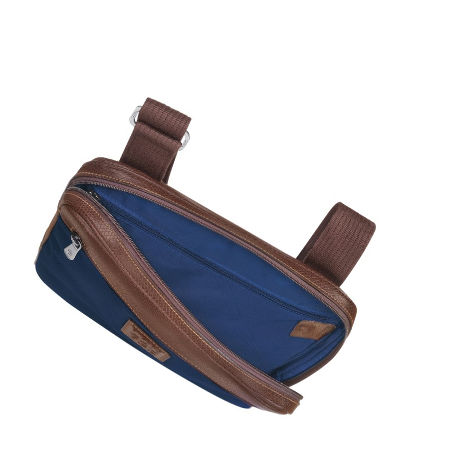 Longchamp Boxford L Miesten Crossbody Laukut Laivastonsininen | Fi-GYQD910