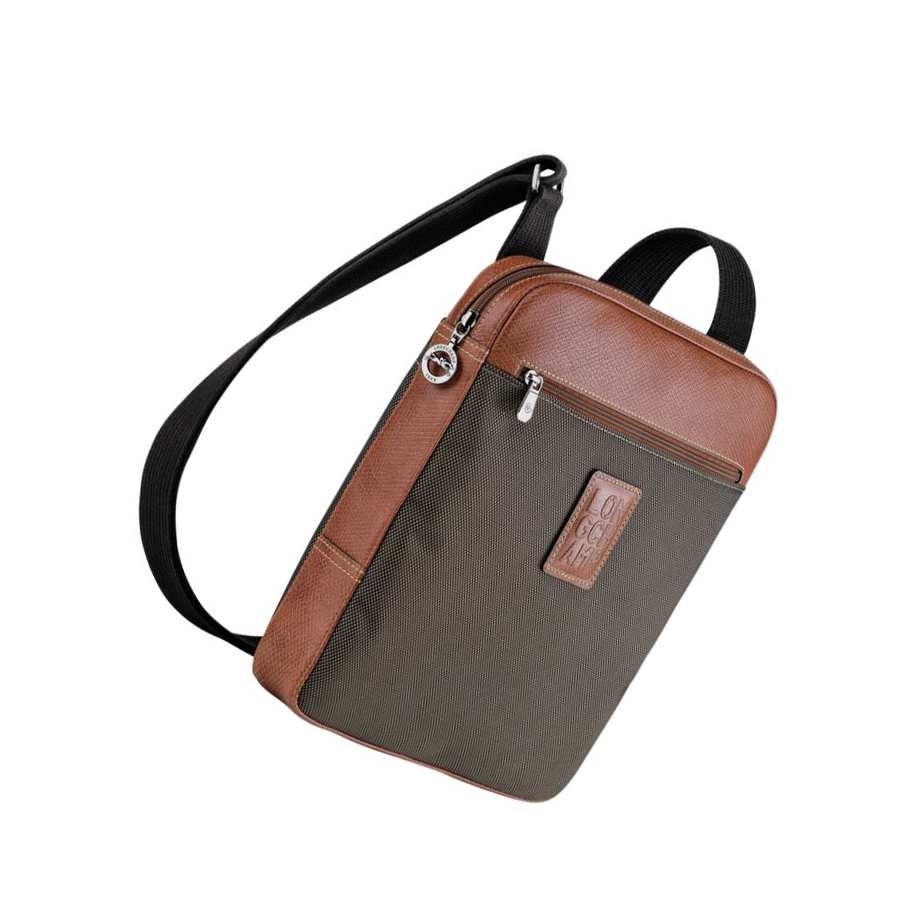 Longchamp Boxford L Miesten Crossbody Laukut Ruskea | Fi-QGBF073