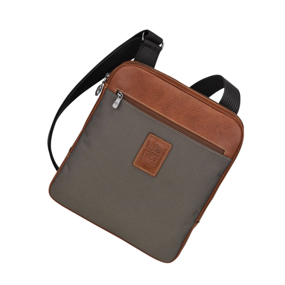 Longchamp Boxford L Miesten Crossbody Laukut Ruskea | Fi-QGBF073