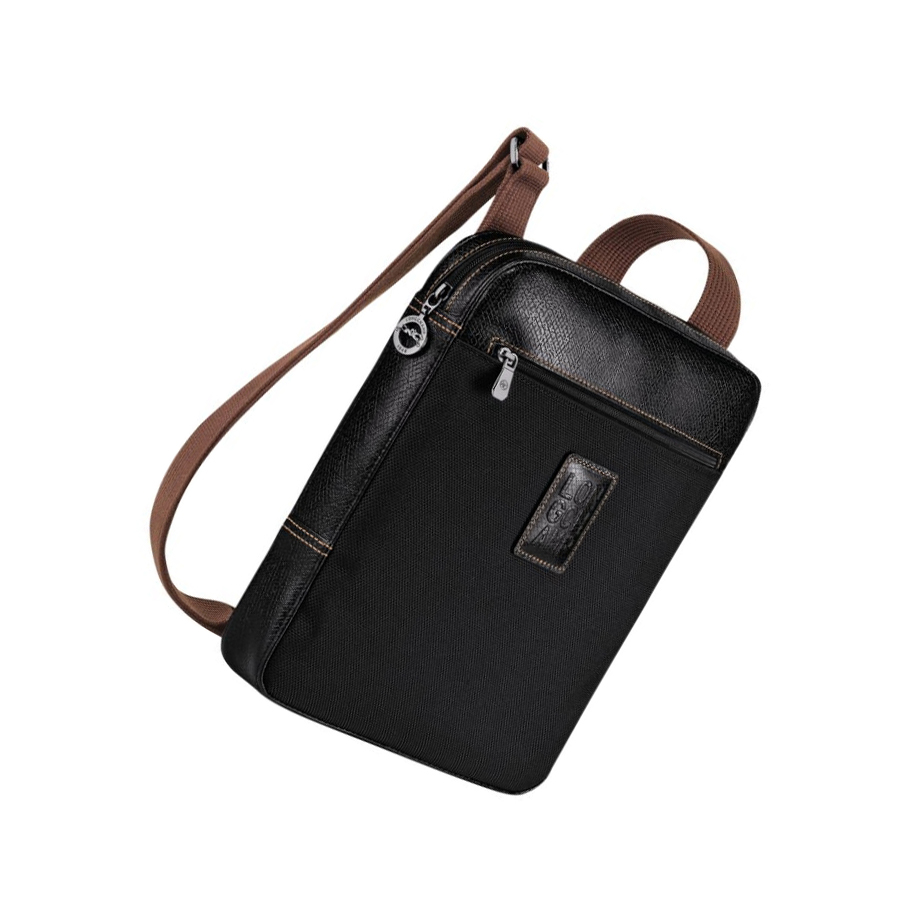 Longchamp Boxford L Miesten Crossbody Laukut Mustat | Fi-ZYCK068