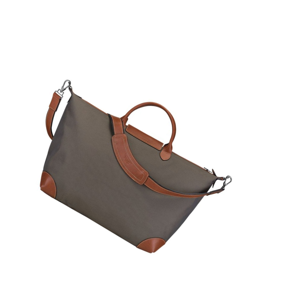Longchamp Boxford L Miesten Matkakassit Ruskea | Fi-GCDU380