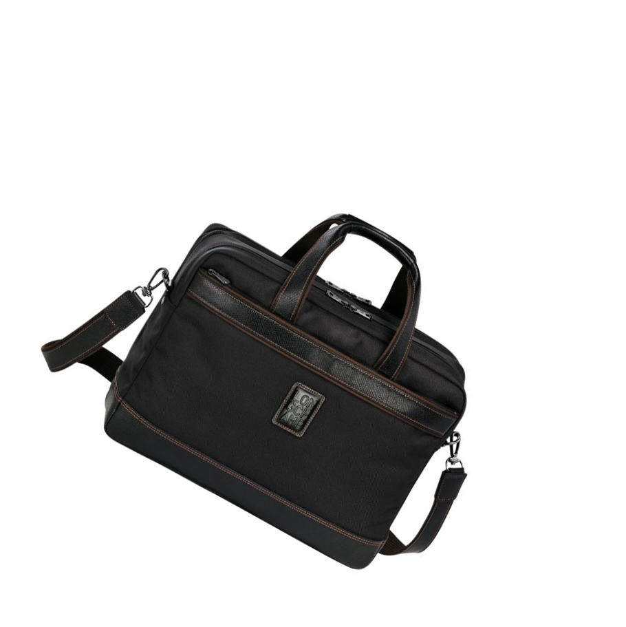 Longchamp Boxford L Miesten Salkku Mustat | Fi-LEKC427