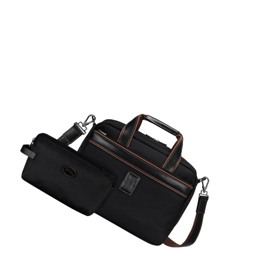 Longchamp Boxford Miesten Matkakassit Mustat | Fi-RECJ156