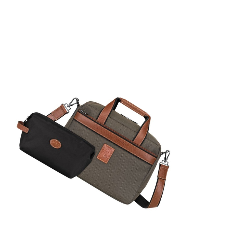Longchamp Boxford Miesten Matkakassit Ruskea | Fi-YSKT631