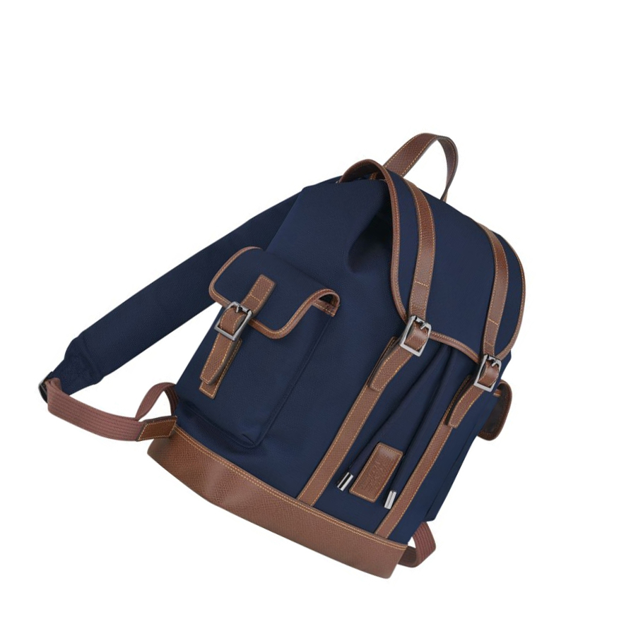 Longchamp Boxford Miesten Reppu Laivastonsininen | Fi-RBET095