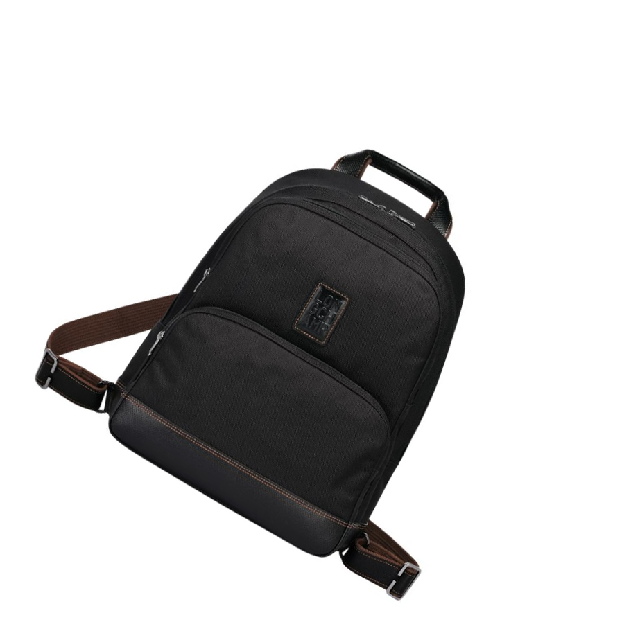 Longchamp Boxford Miesten Reppu Mustat | Fi-EHBQ298