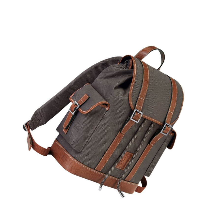 Longchamp Boxford Miesten Reppu Ruskea | Fi-VKIF371