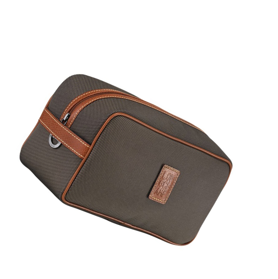 Longchamp Boxford Naisten Toilettilaukku Ruskea | Fi-FATX804