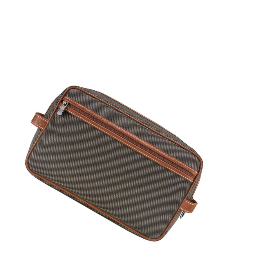 Longchamp Boxford Naisten Toilettilaukku Ruskea | Fi-FDUR271