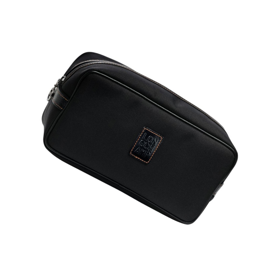 Longchamp Boxford Naisten Toilettilaukku Mustat | Fi-QIPK507