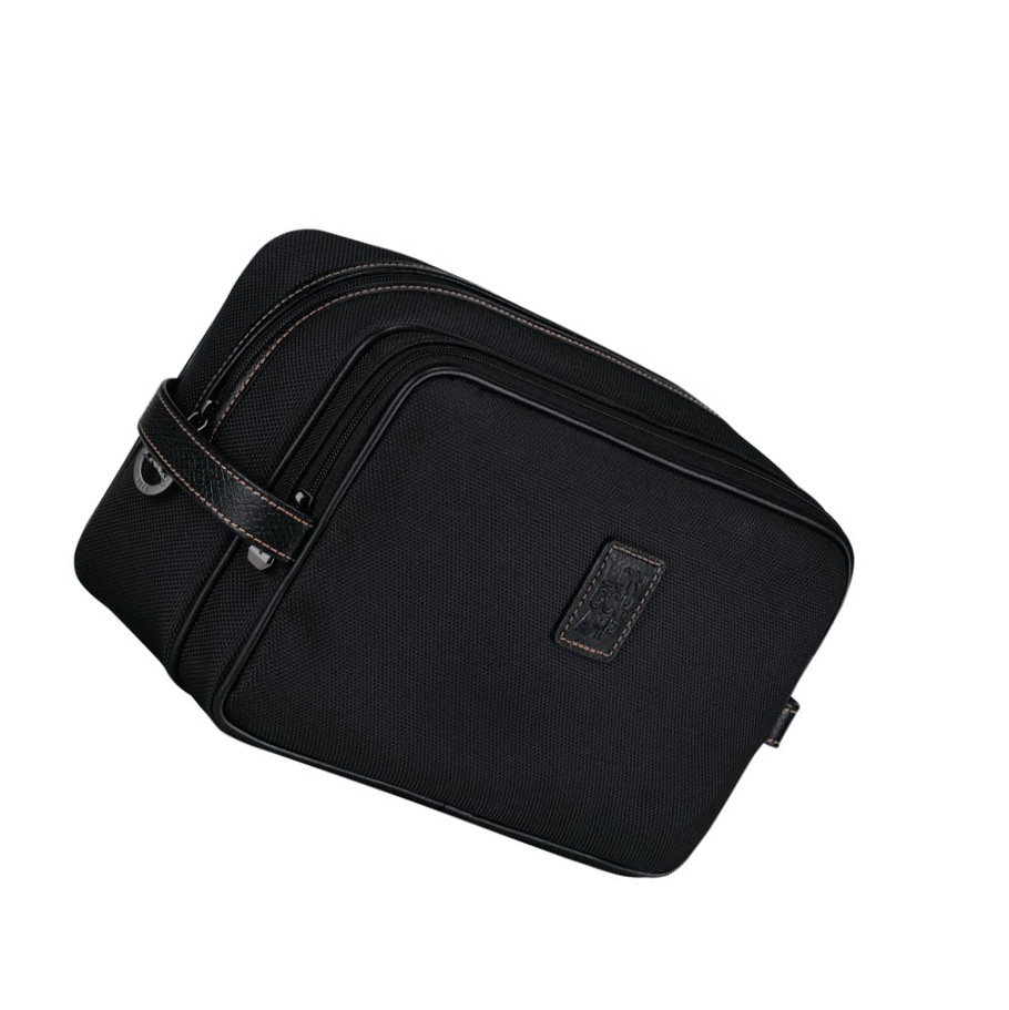 Longchamp Boxford Naisten Toilettilaukku Mustat | Fi-USWE741