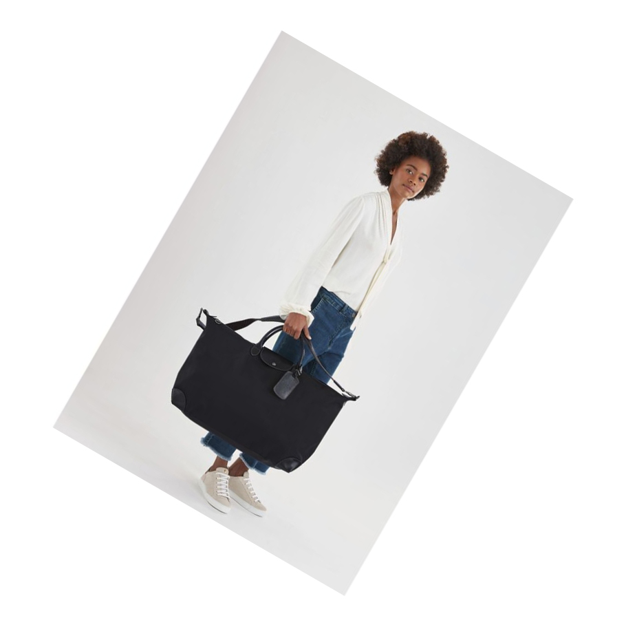Longchamp Boxford XL Miesten Matkakassit Mustat | Fi-LKFA534