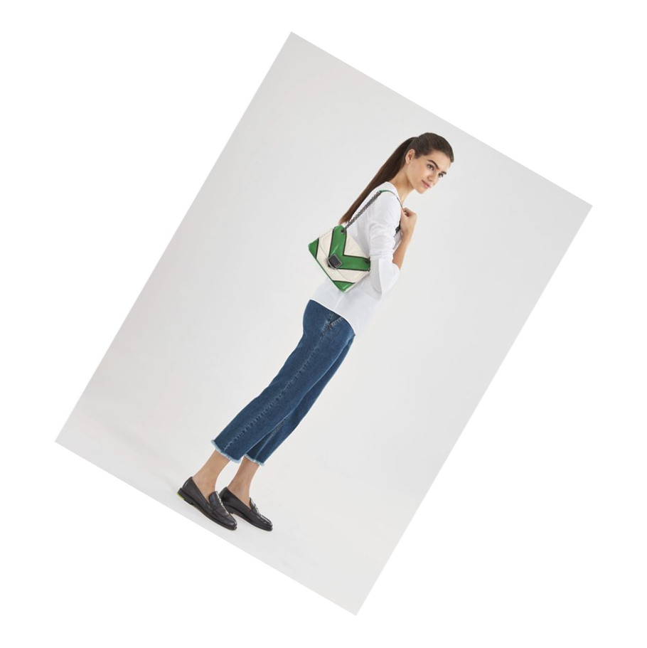 Longchamp Brioche Losange S Naisten Crossbody Laukut Vihreä | Fi-YHQI782