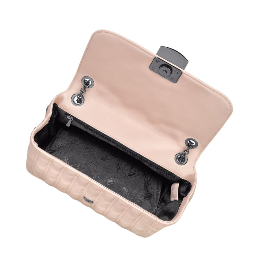 Longchamp Brioche M Naisten Crossbody Laukut Vaaleanpinkki | Fi-DUOQ382