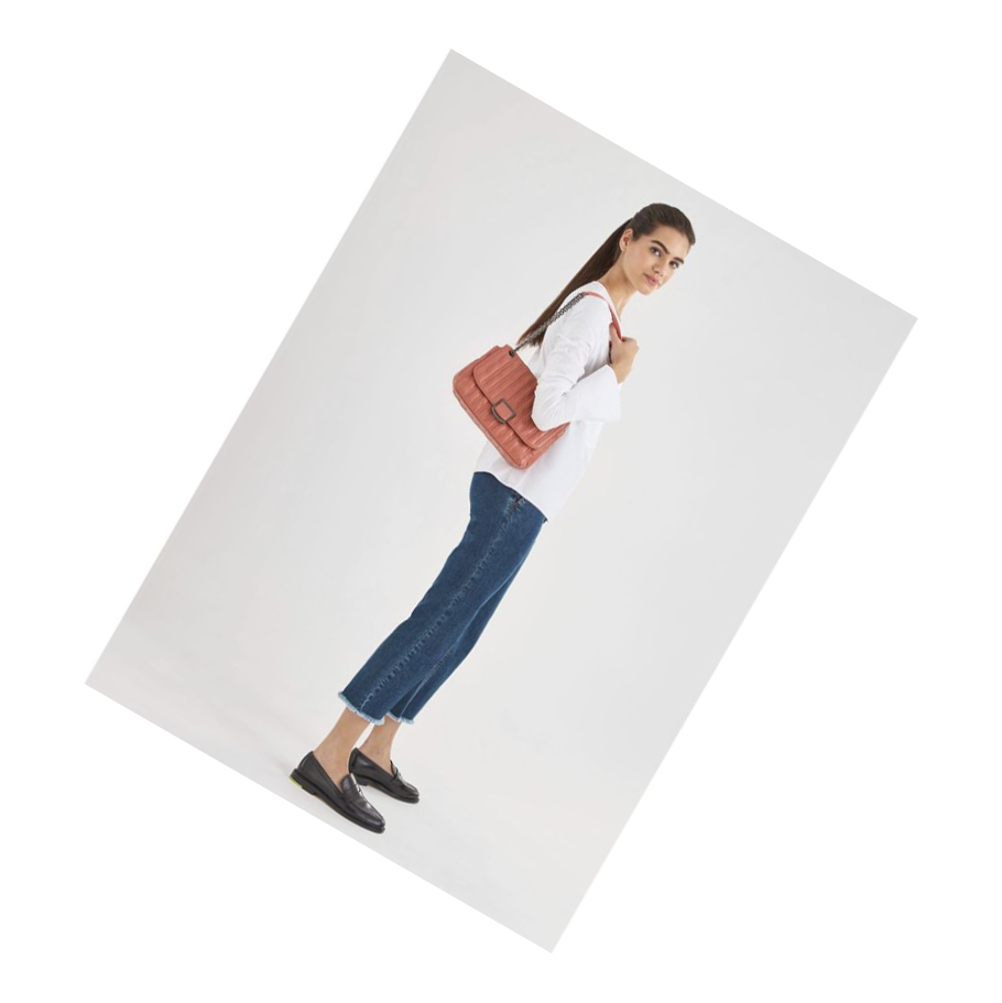 Longchamp Brioche M Naisten Crossbody Laukut Pinkki | Fi-RCNP294