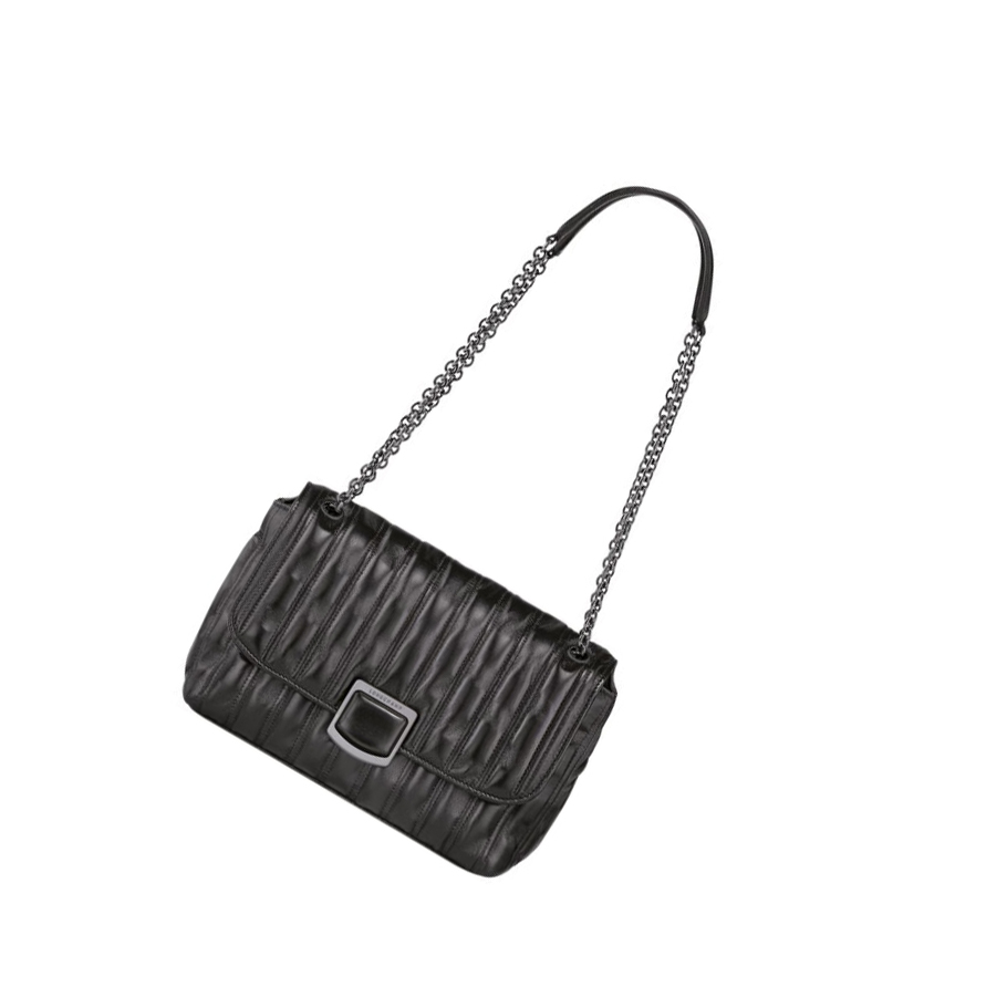 Longchamp Brioche M Naisten Crossbody Laukut Mustat | Fi-WZPL792