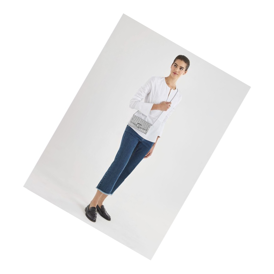 Longchamp Brioche Métal Naisten Lompakko Hopea | Fi-XIZB908