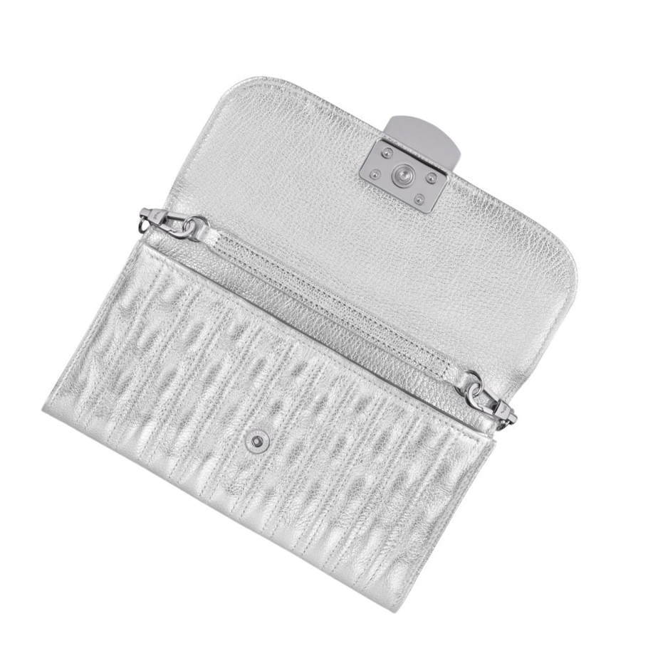 Longchamp Brioche Métal Naisten Lompakko Hopea | Fi-XIZB908