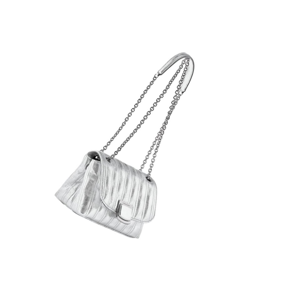 Longchamp Brioche Métal S Naisten Crossbody Laukut Hopea | Fi-PNTR749
