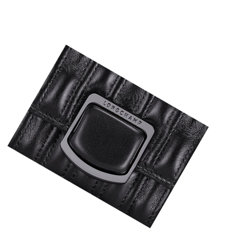 Longchamp Brioche Naisten Lompakko Mustat | Fi-TPYR028