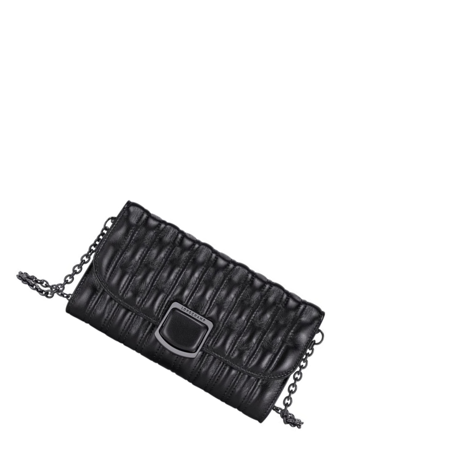 Longchamp Brioche Naisten Lompakko Mustat | Fi-TPYR028