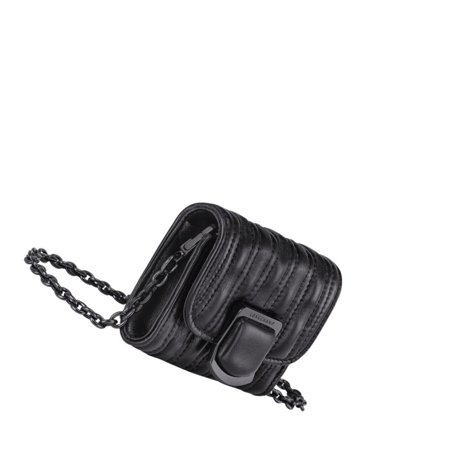 Longchamp Brioche Naisten Vetoketjullinen Lompakko Mustat | Fi-XIEJ018
