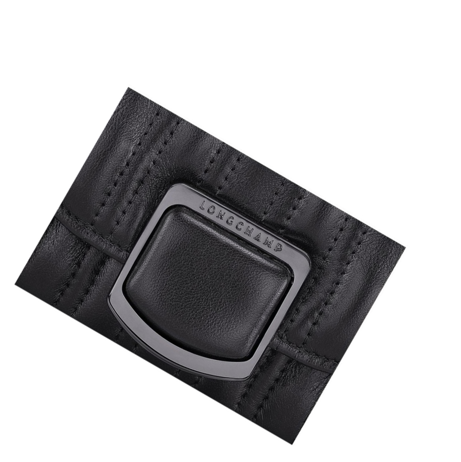 Longchamp Brioche Naisten Vetoketjullinen Lompakko Mustat | Fi-XIEJ018