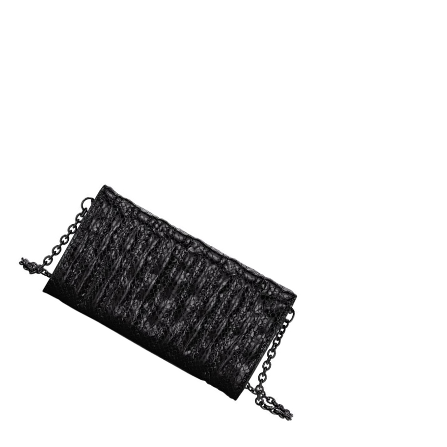 Longchamp Brioche Serpent Naisten Lompakko Mustat | Fi-WADV650
