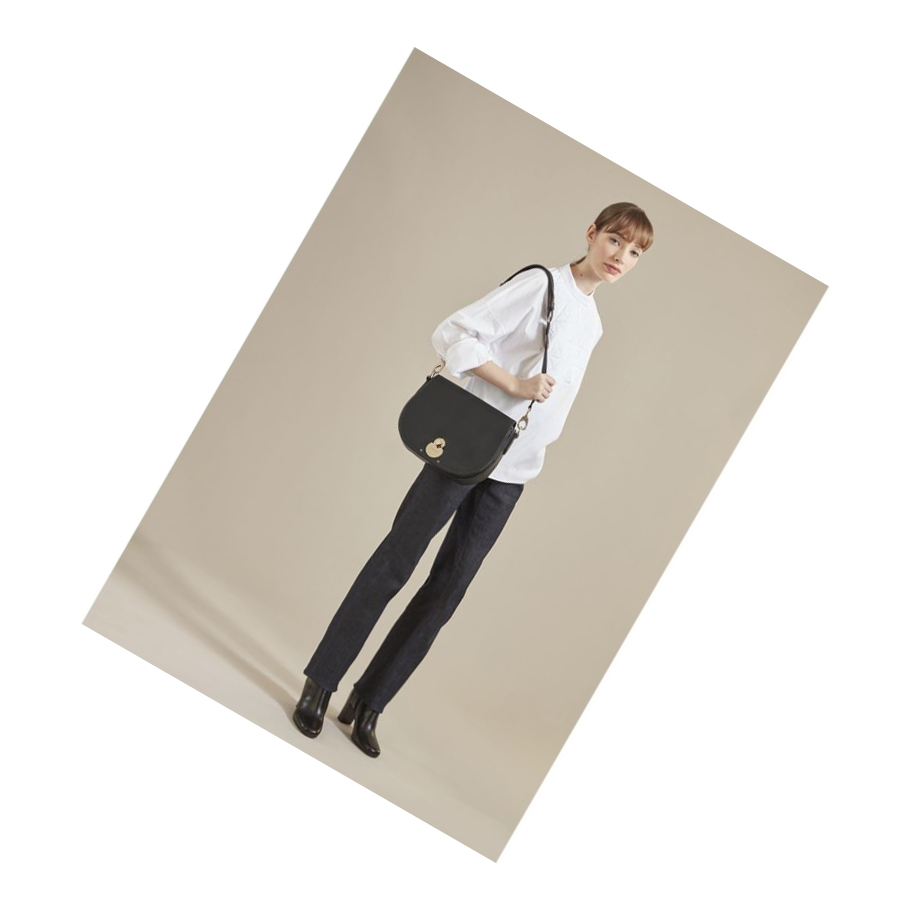 Longchamp Cavalcade M Naisten Crossbody Laukut Mustat | Fi-LGUI140