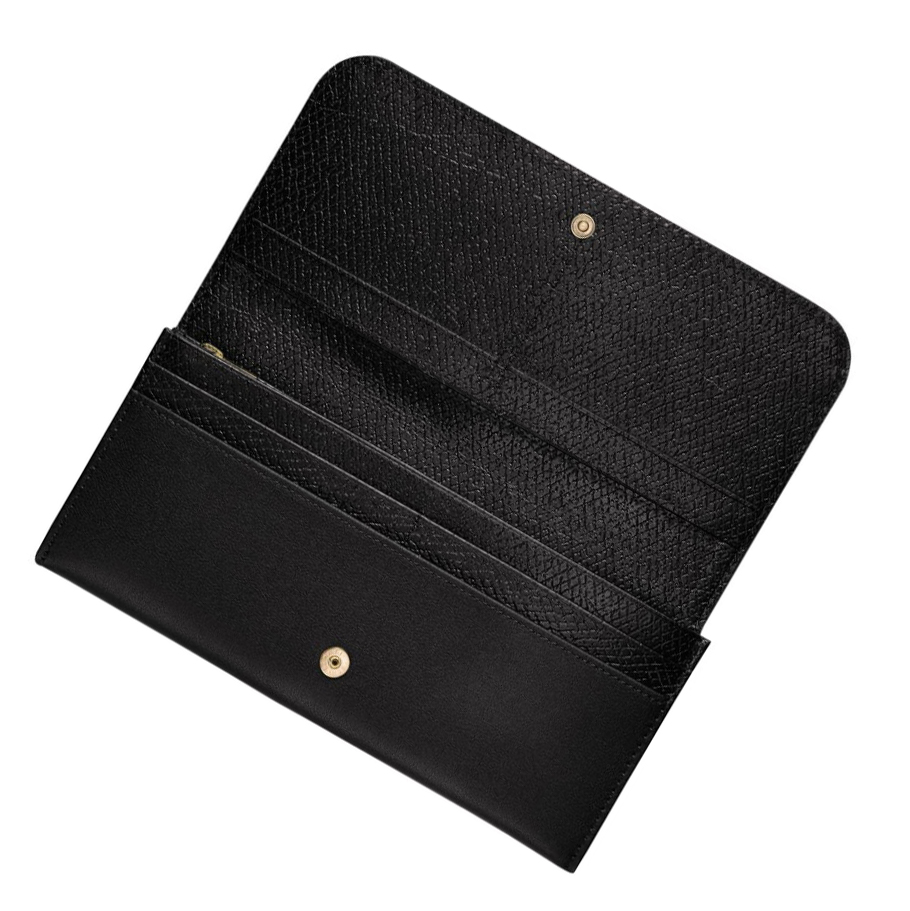 Longchamp Cavalcade Naisten Lompakko Mustat | Fi-ILOV067