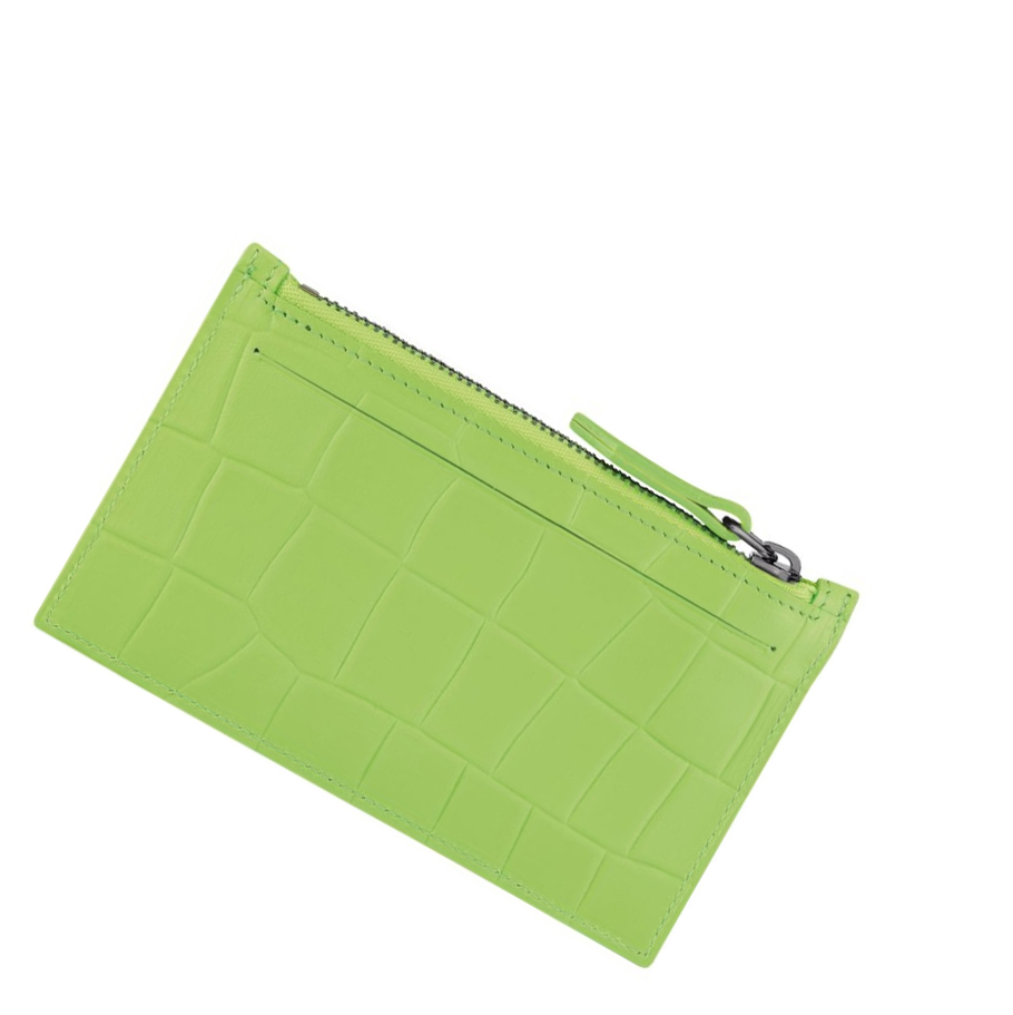 Longchamp Croco Block Miesten Kolikkokukkarot Vihreä | Fi-NORL958