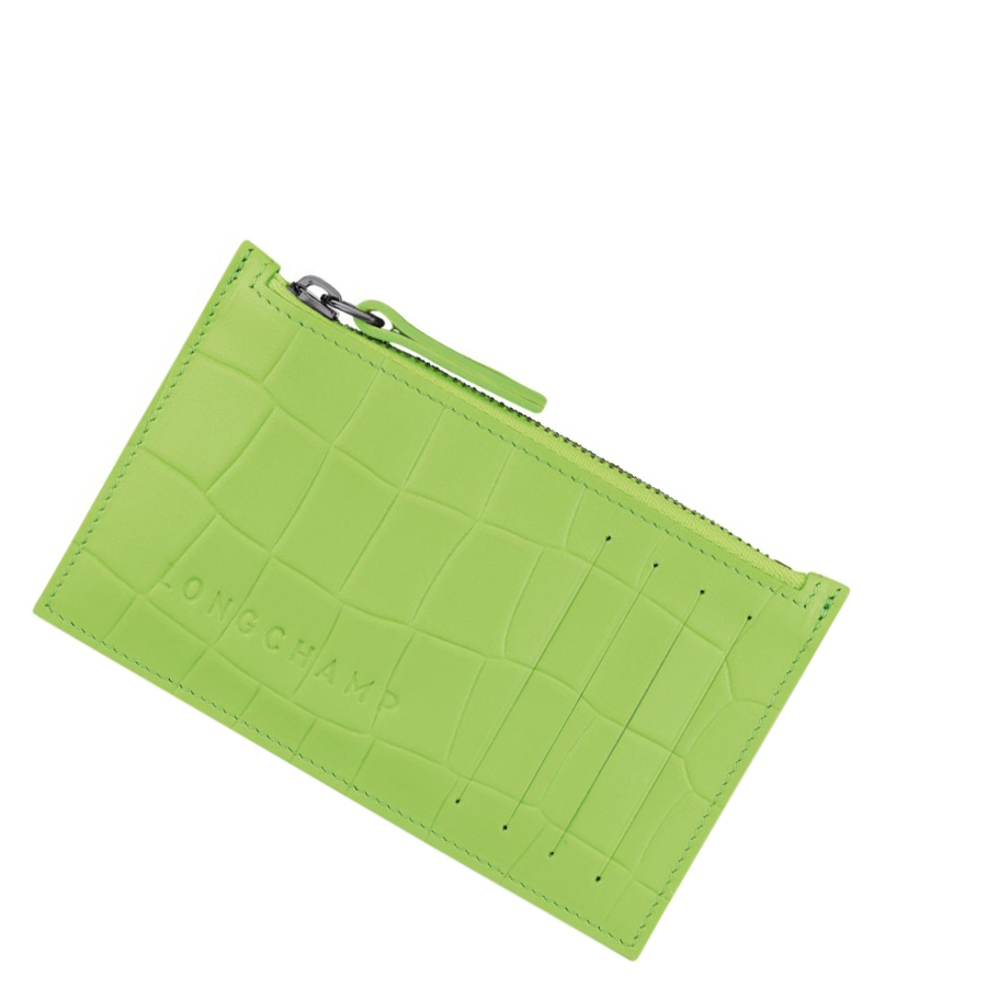 Longchamp Croco Block Miesten Kolikkokukkarot Vihreä | Fi-NORL958
