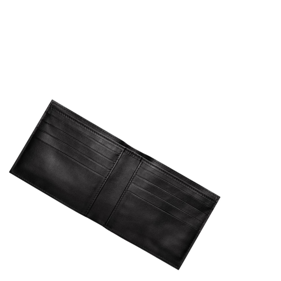 Longchamp Croco Block Miesten Lompakko Mustat | Fi-FHDJ219