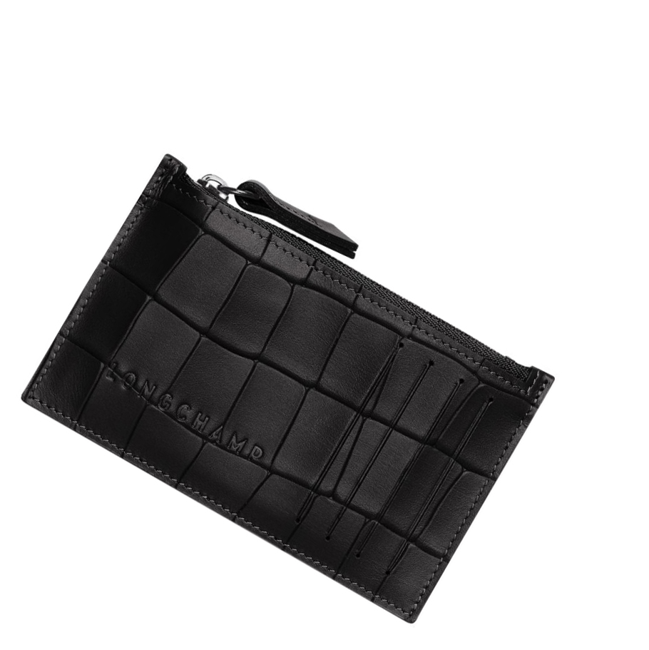 Longchamp Croco Block Naisten Kolikkokukkarot Mustat | Fi-LVMA549