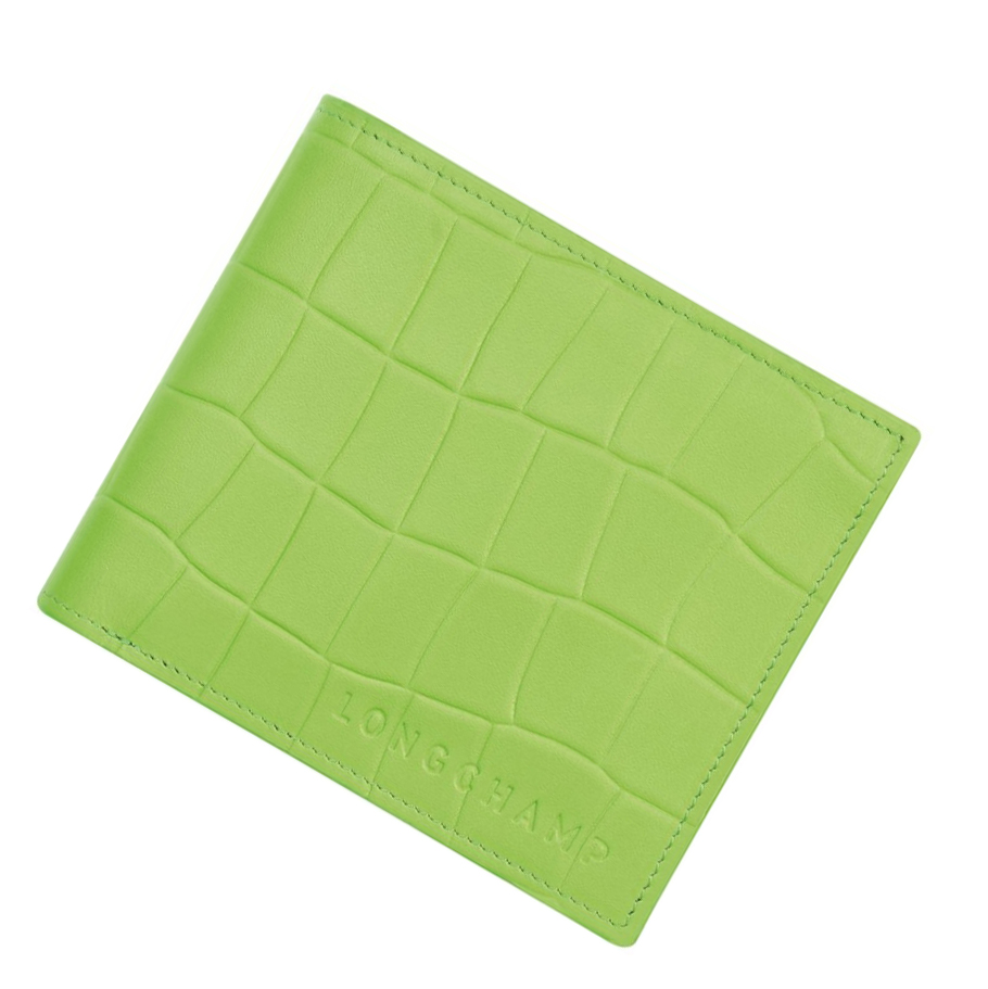 Longchamp Croco Block Naisten Lompakko Vihreä | Fi-QZUM483